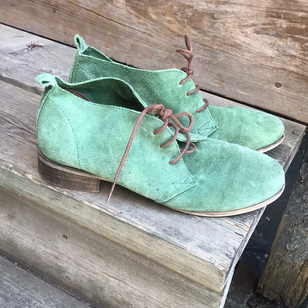 Suede Lace-Up Booties